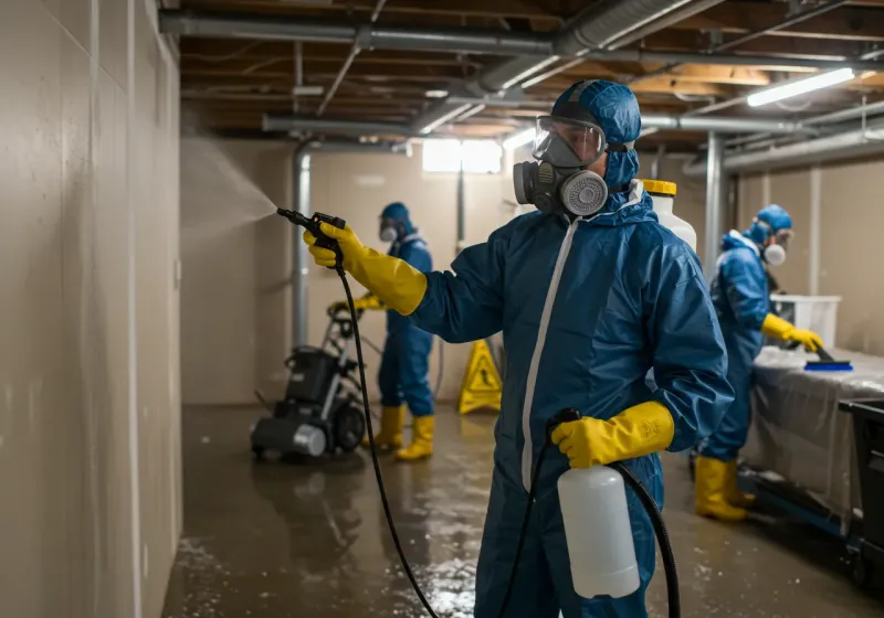 Basement Sanitization and Antimicrobial Treatment process in Rotan, TX